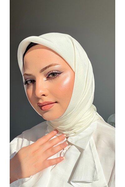 CUOCA LOUNGE Janjan Saten Dokulu Abiye Şifon Eşarp LV070