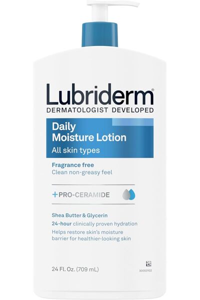 LUBRİDERM Daily Moisture Hydrating Unscented Body Lotion with Pro-Vitamin B5 ...