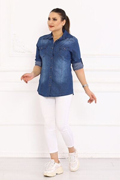 KEJAN TEKSTİL Κέτζαν τζιν πουκάμισο Μπατάλ