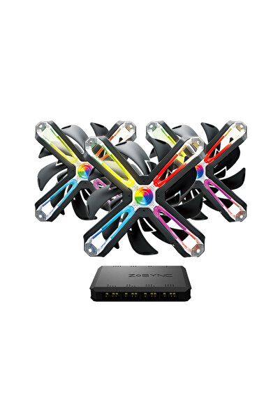 Zalman ZM-SF120A3 RGB 120mm Çerçevesiz 3'lü Fan Seti (Kontrolcü)