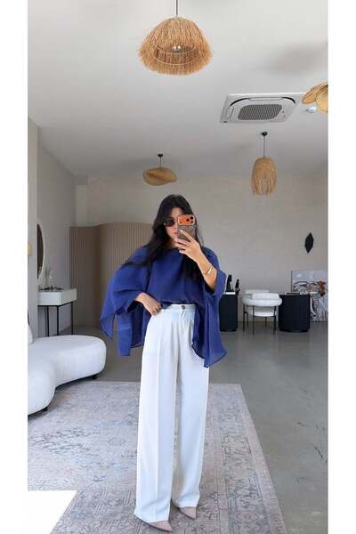 Buket Teke Παντελόνι Premium με κουμπιά από λευκό χρυσό