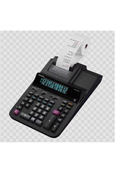 Casio 2/DR-120RII-BK 12 Hane Şeritli Siyah Hesap Makinesi