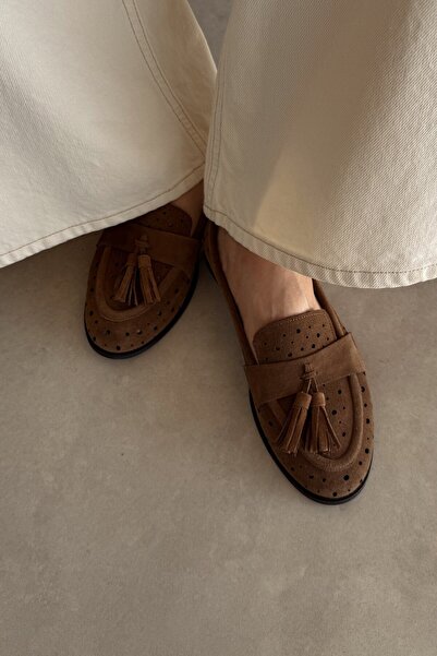 nope21shoess حذاء لوفر من الجلد الطبيعي من بنما توبراك