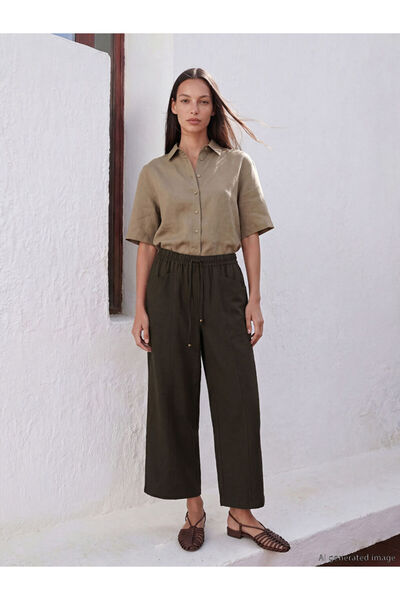 LC Waikiki Quality Pieces from Çelebi Store Women's Pants with Waist Cord