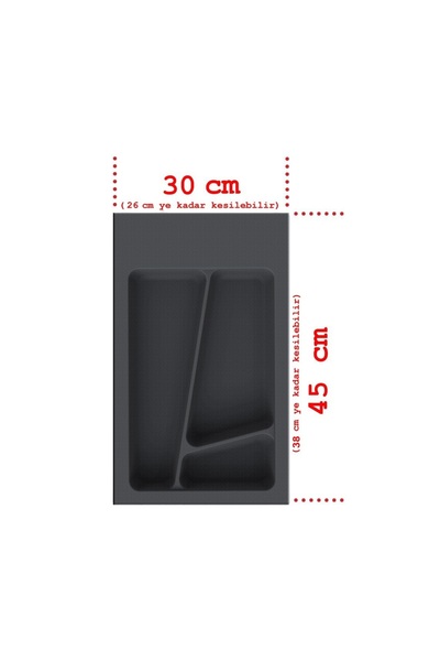 Saule NETAKS Çekmece içi Kepçelik 30x45 Kumlu Yüzey