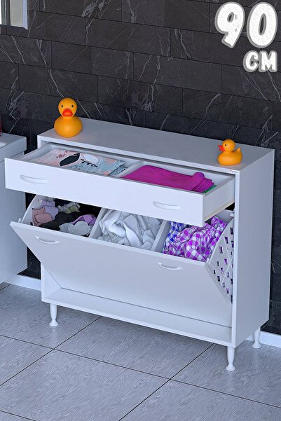 Modilayn 1 Çekmece, Kirli Sepetli, Çok Amaçlı Banyo & Mutfak Dolabı (14 Farkl...