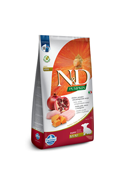 Farmina N&D Κολοκύθα Μίνι Ξηρά Τροφή Σκύλου για Κουτάβια με Κοτόπουλο, Κολοκύ...