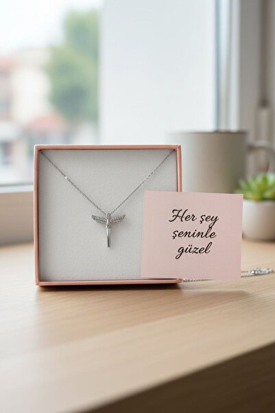 perry accessories سلسلة من الفولاذ المقاوم للصدأ على شكل ملاك، فراشة، قلب ورد...