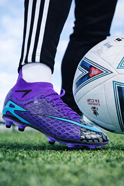 LALİGA Twingo Fans Purple Turquoise Ανδρικά παπούτσια ποδοσφαίρου με τάπες γι...