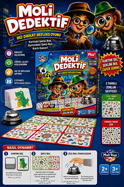 Doğan Oyuncak Dünyası Moli Detective Game - Mind and Intelligence Game - Visu...