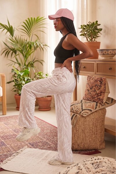 RAVELLES Women's Palazzo Pants High Waist Wide Leg