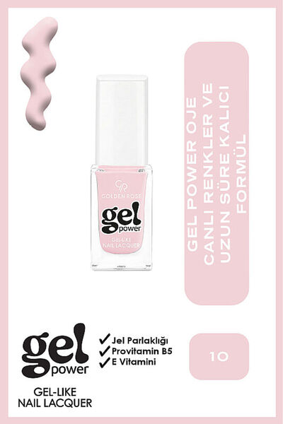 Golden Rose Gel Power Nail Lacquer-10-Jel Oje