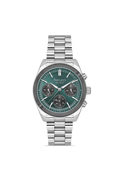 Ferrucci FER.03665M.04 ساعة يد رجالية بسلك فولاذي