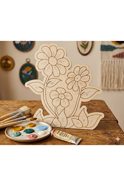 My Kids Room Papatya Çiçeği Boyama Aktivite Sanat Okul Öncesi Anaokulu Kreş E...