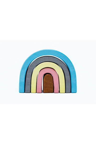 Marc toys Set Handmade, Curcubeu Arcada Mica Bleu