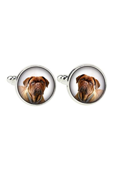 Art - Dog Dogue de Bordeaux, French Mastiff - cufflinks, a shirt accessory, a...