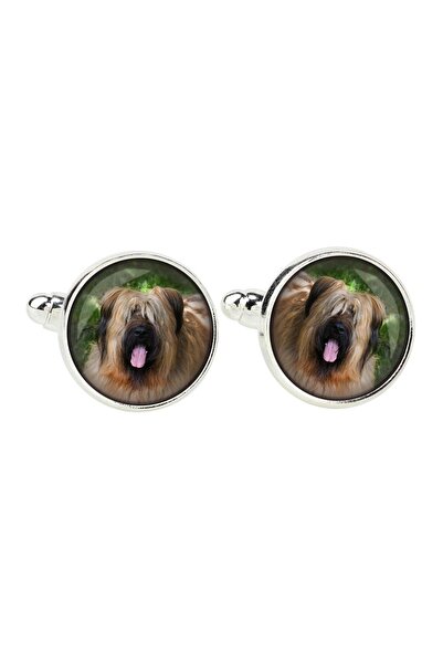 Art - Dog Briard, Berger de Brie - cufflinks, a shirt accessory, a shirt pend...