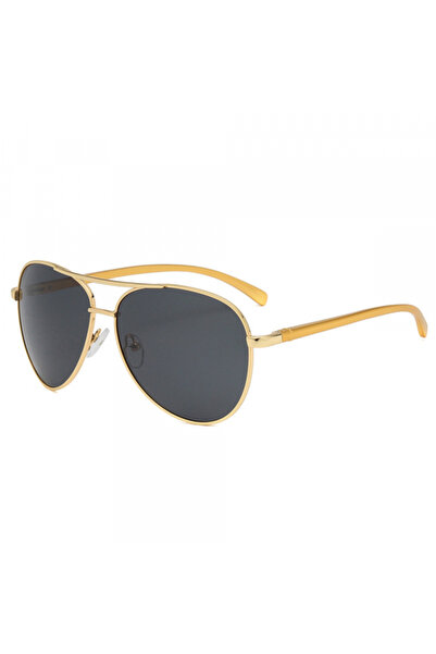 Techsuit Men's Sunglasses 2150, Polarized, UV Protection, Gold Grey