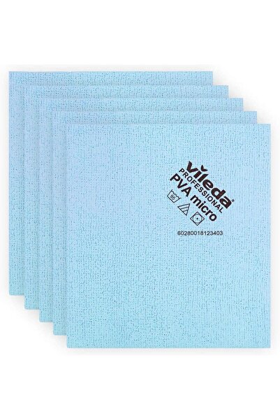 Vileda Professional PVAmicro Professional Mikrofiber Bez 5 Li Mavi