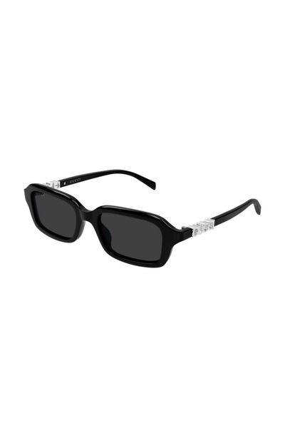 Gucci نظارات شمسية للنساء من GG2152S001 بإطار عظمي أسود وعدسة مدخنة UV400