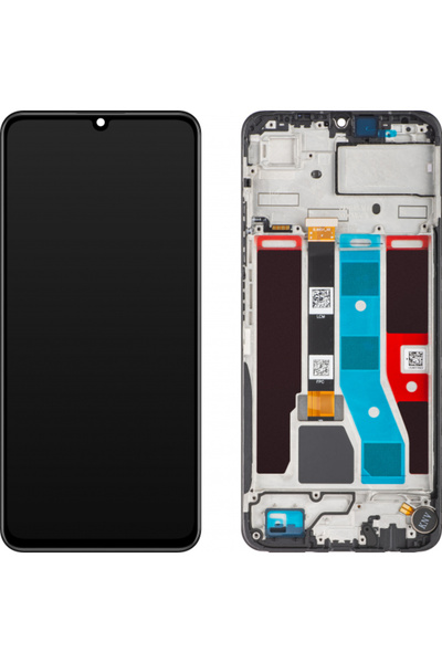realme Display cu touchscreen Note 50, cu ramă, Negru (Negru Miez de Noapte),...