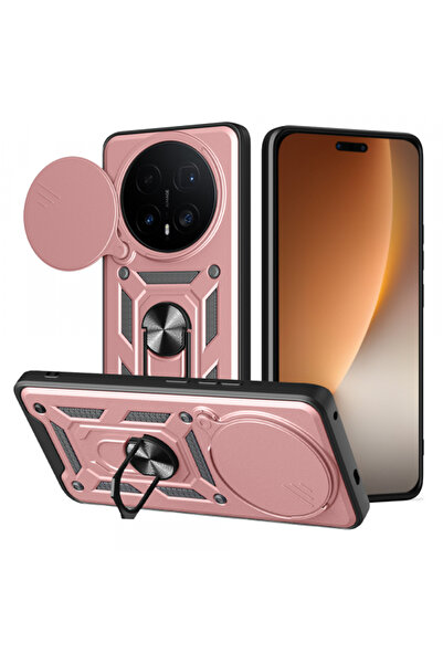 Techsuit Husa pentru Honor Magic8 Pro, Techsuit, CamShield, Roz Aurie