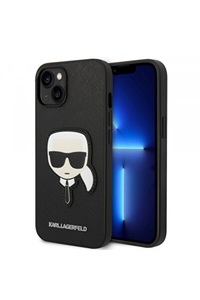 Stef's Cat Husa pentru Apple iPhone 14 Plus, Karl Lagerfeld, Saffiano Karl's ...