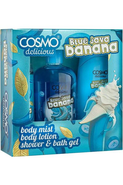 CD Cosmo Designs مجموعة هدايا كوزمو للعناية بالبشرة من 3 قطع بنكهة الموز الأز...