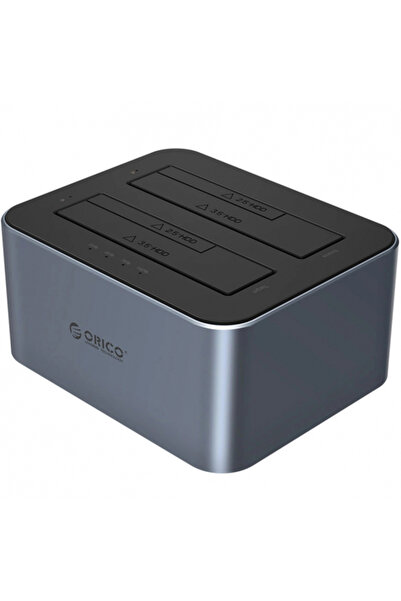 Orico Stație de andocare 6626C3-C-V1 cu 2 sloturi pentru HDD/SSD SATA de 2.5 ...