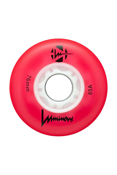 LUMINOUS 76MM/85A ΤΡΟΧΟΙ LED - ΚΟΚΚΙΝΟΙ (4 ΤΕΜ.)