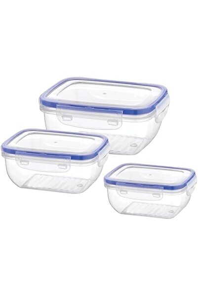 Bager Rectangular storage container set - 3 pieces, BG505, plastic