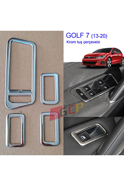 GCP German Car Parts إطار مفاتيح كروم لسيارة جولف 7 - إطار مفاتيح كروم لسيارة...
