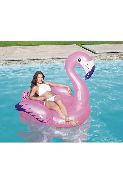Empressco Dev Şişme Flamingo Binici Havuz Oyuncağı, Yetişkin ve Çocuklar İçin...