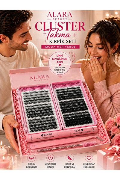alaraycosmetics Alara'nın Sevgili Konbını/ 6 Farklı Boy Cluster Takma Kirpik ...