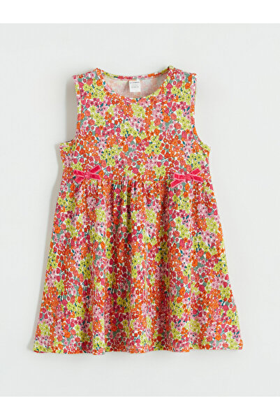 LC Waikiki Rochie de fete cu imprimeu floral și guler rotund