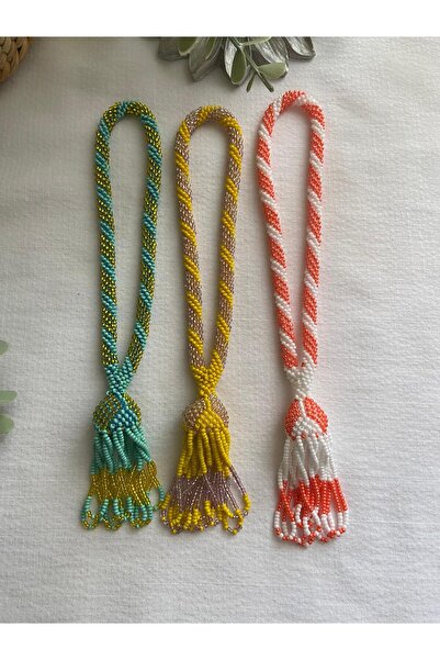 Handmade KUM BONCUK EL İŞİ ÜÇLÜ SALLAMA TESBİH