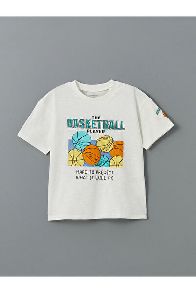 LC Waikiki Tricou de băieți cu guler rotund și imprimeu