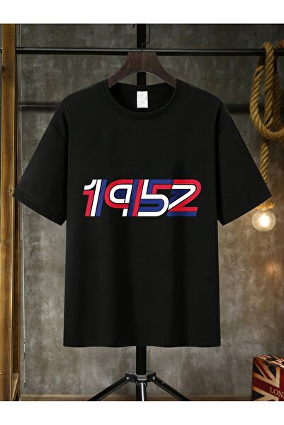 yiou trendy clothing تي شيرت رجالي بتصميم ريترو 1952