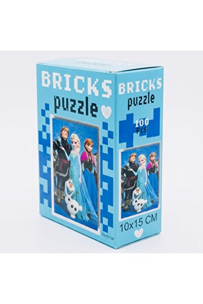 Karacamshop Frozen Karakterleri Tasarımlı Blok Puzzle - Çocuklar İçin Eğitici...