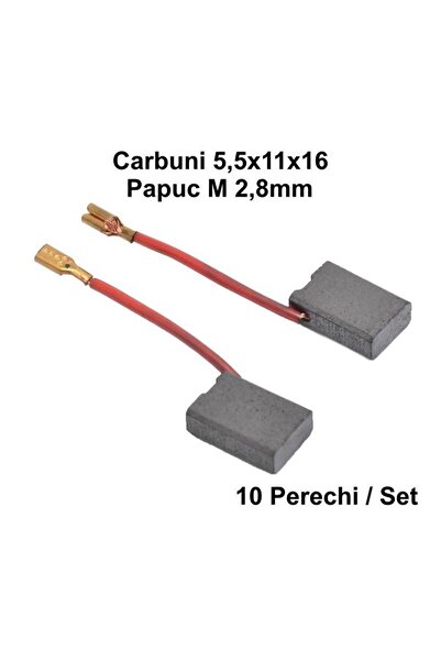 Stef's Cat Perii Colectoare Carbuni 5,5x11x16 - Papuc M 2,8mm / 10Set/Punga,