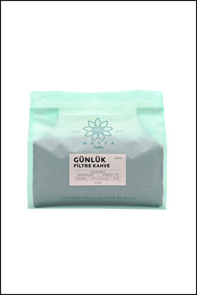 Wayta Coffee Günlük Filtre Kahve 1000 g –%100 Arabica Öğütülmüş Kahve