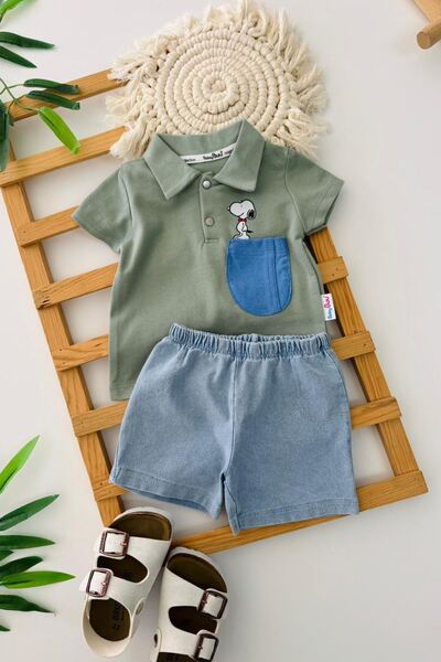 Minigimin Cicileri My Little One's Cicileri Snpy Pocket Detailed Baby Boy Set...