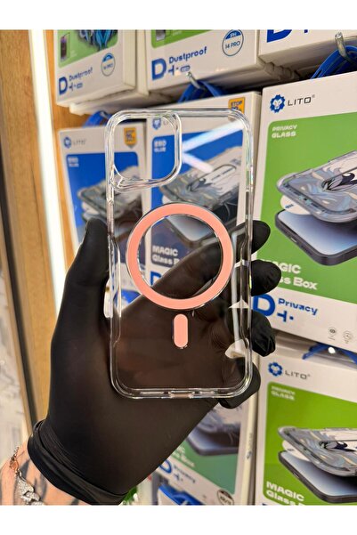 SOYLU MİX İphone 13-14 Uyumlu Desenli Şeffaf Premium Slim Model Magsafe Şarj ...