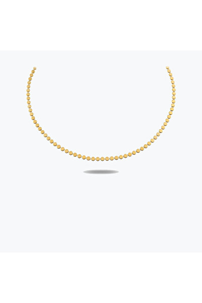 Goldium Jewellery Goldium Yuvarlak Ezme Zincir Choker