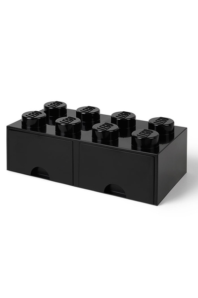 LEGO Cutii depozitare Cutie depozitare 2x4 cu sertare, negru varsta 4+ ani