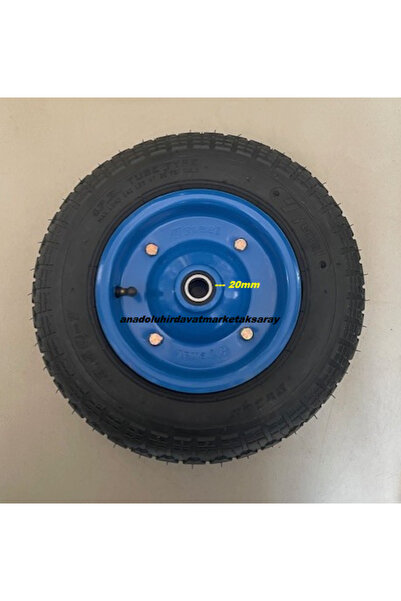 PRO 350-7 HAVALI TEKER AĞIR YÜK TAŞIMA TEKERİ 180KG EL ARABASI TEKERİ MİL ÇAPI 20MM