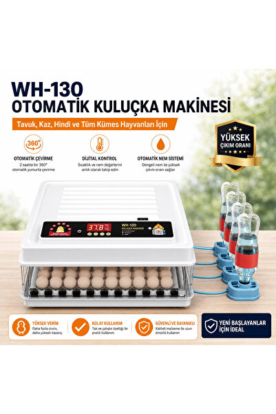 Epilons WH-130 Kuluçka Makinası 130 Yumurta Kapasiteli Tam Otomatik – Tavuk, ...