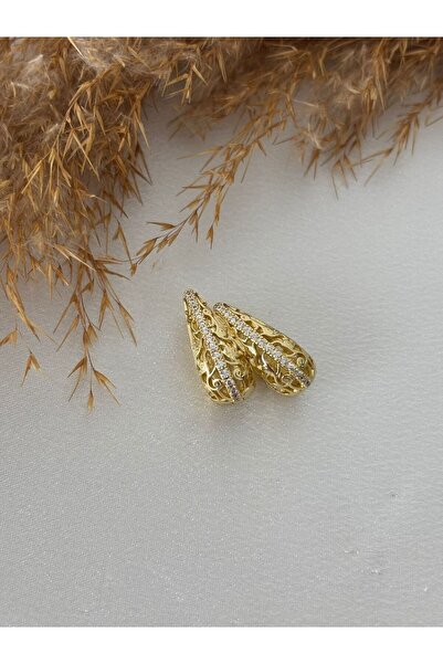 stainless steell Vintage Style Stone-Embellished Steel Earrings