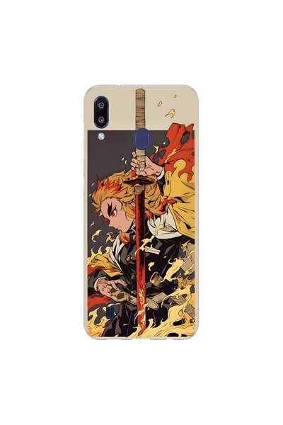 PPKin Samsung Galaxy M10S Compatible Anime 4/3 Design Transparent Case