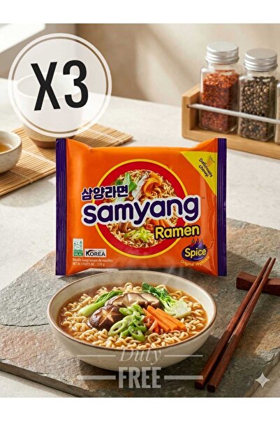 hijazigroup spicy Korean instant noodle 120GR (3 ADET )